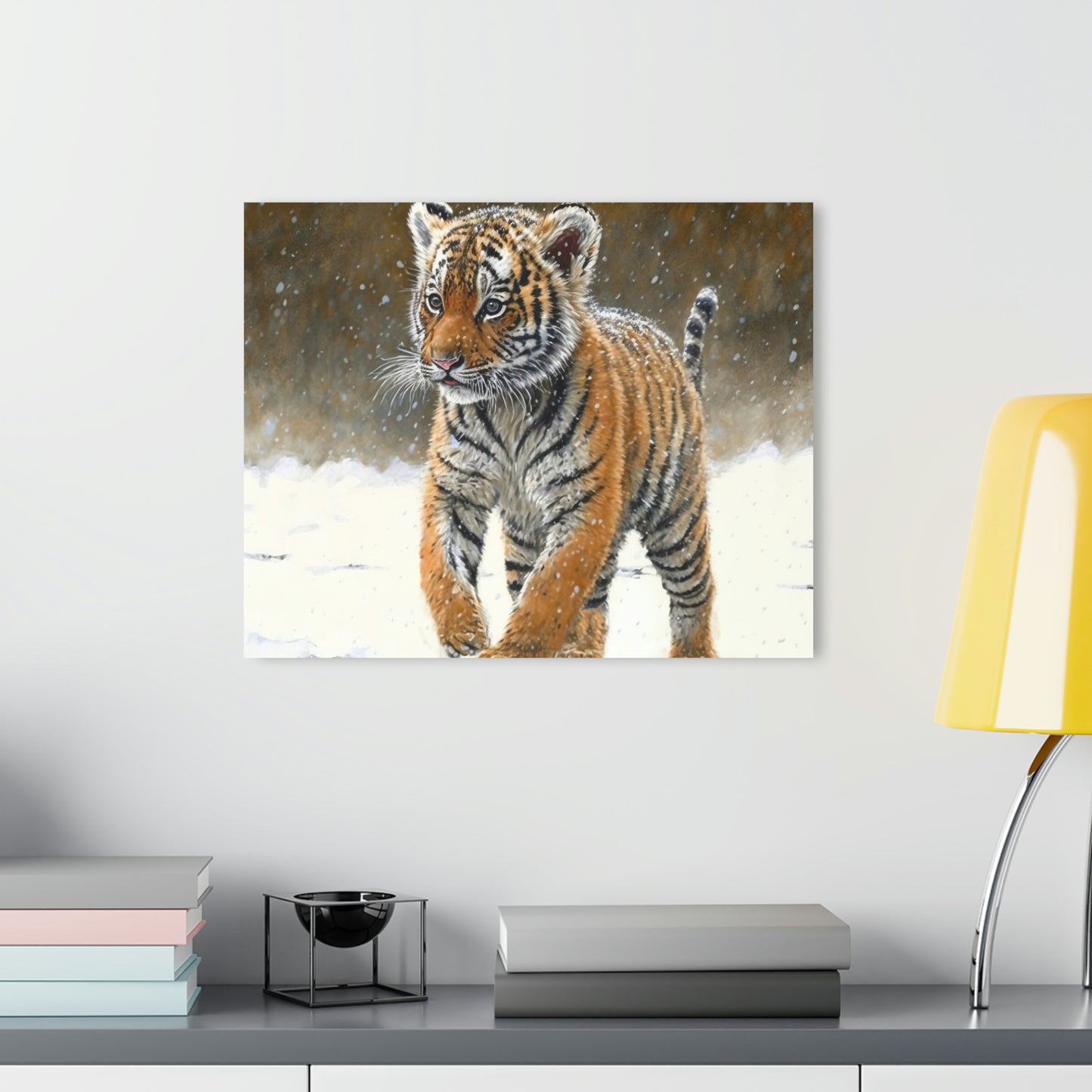 Siberian Tiger Cub Acrylic Prints (French Cleat Hanging)