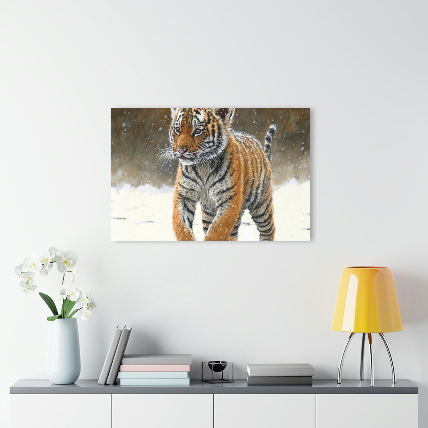 Siberian Tiger Cub Acrylic Prints (French Cleat Hanging)