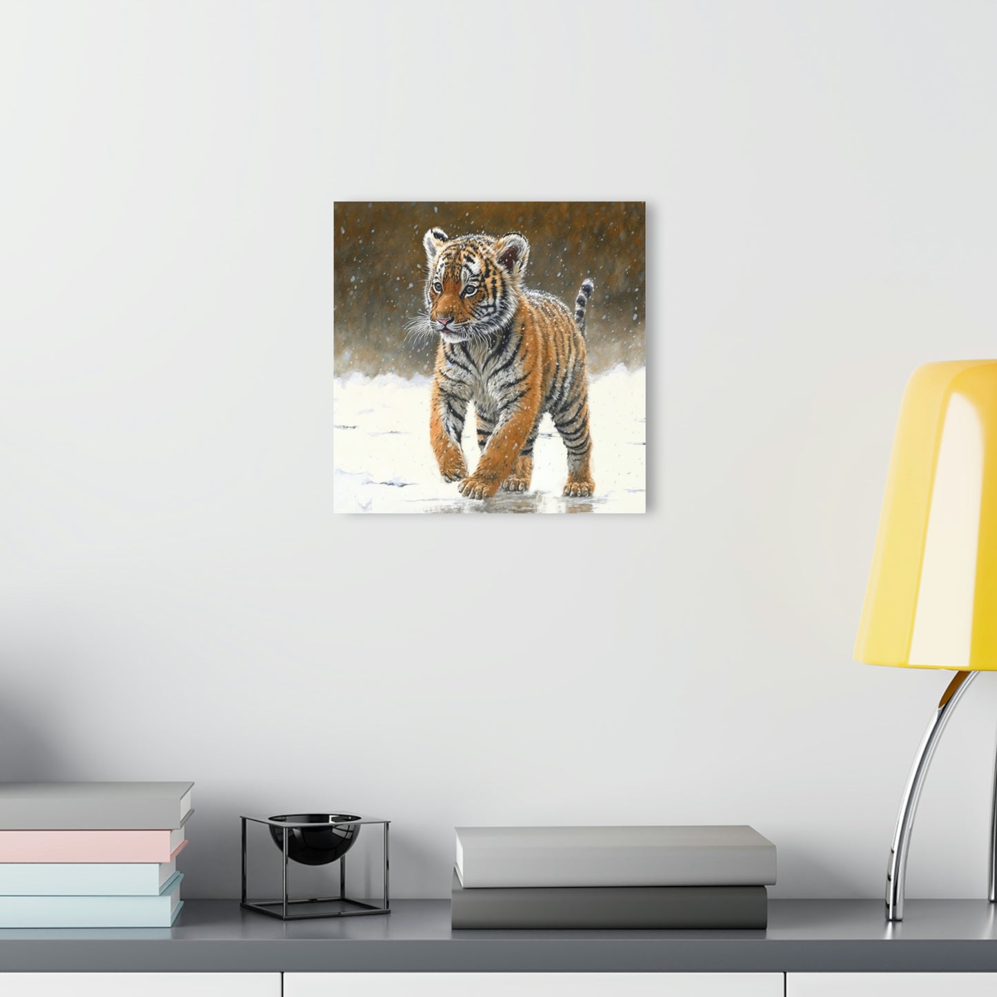 Siberian Tiger Cub Acrylic Prints (French Cleat Hanging)
