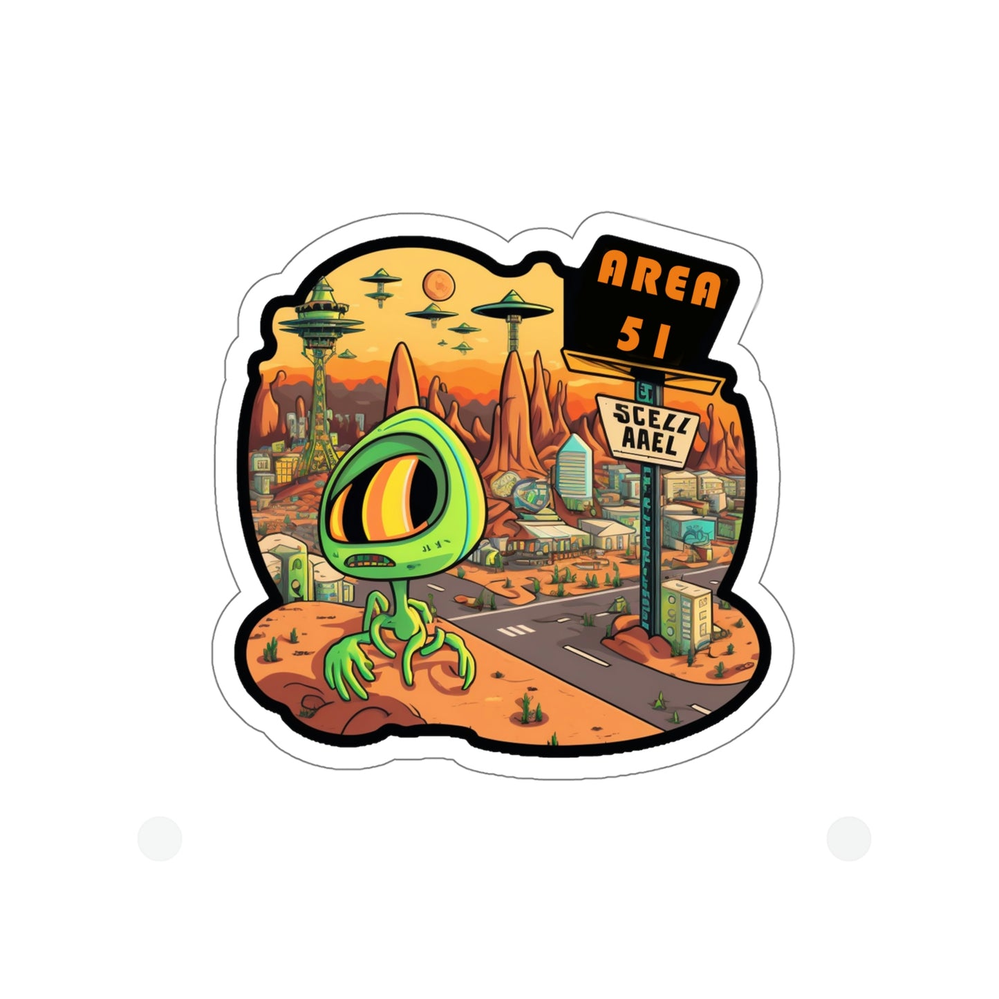 Area 51 Die-Cut Stickers