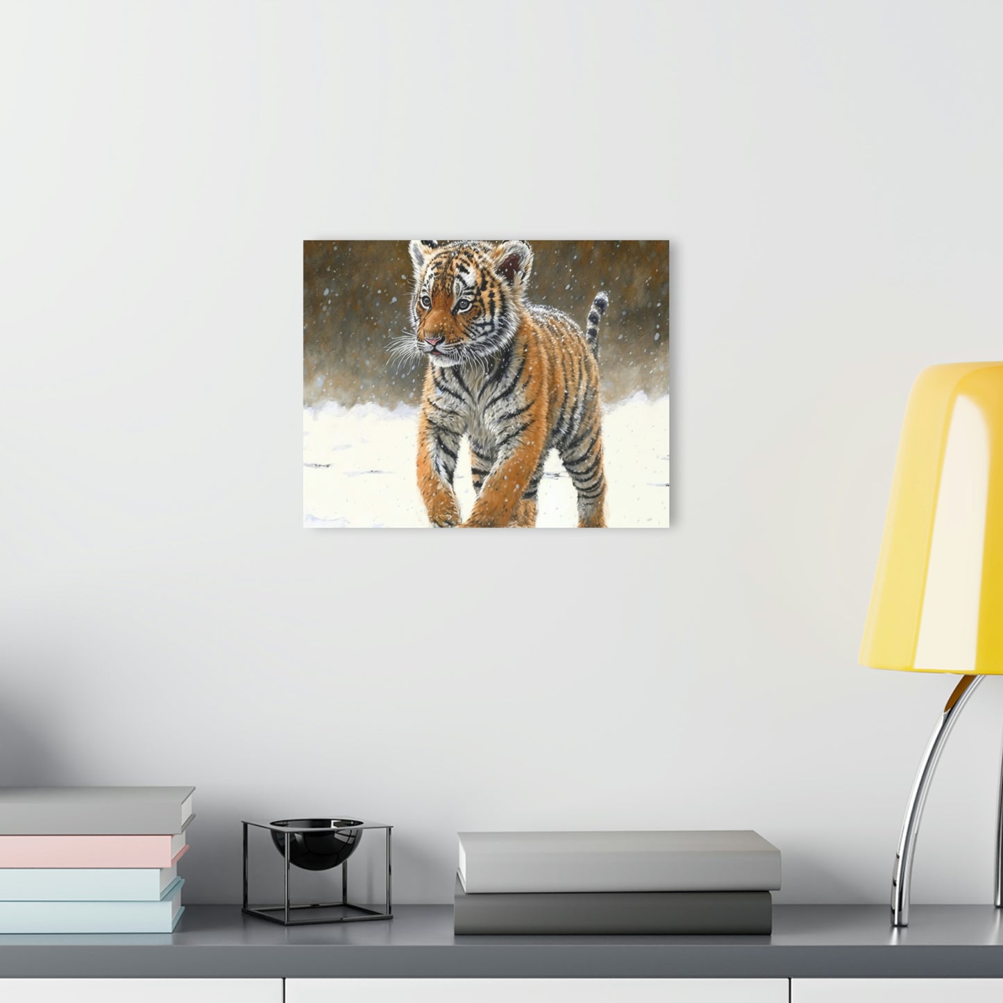 Siberian Tiger Cub Acrylic Prints (French Cleat Hanging)