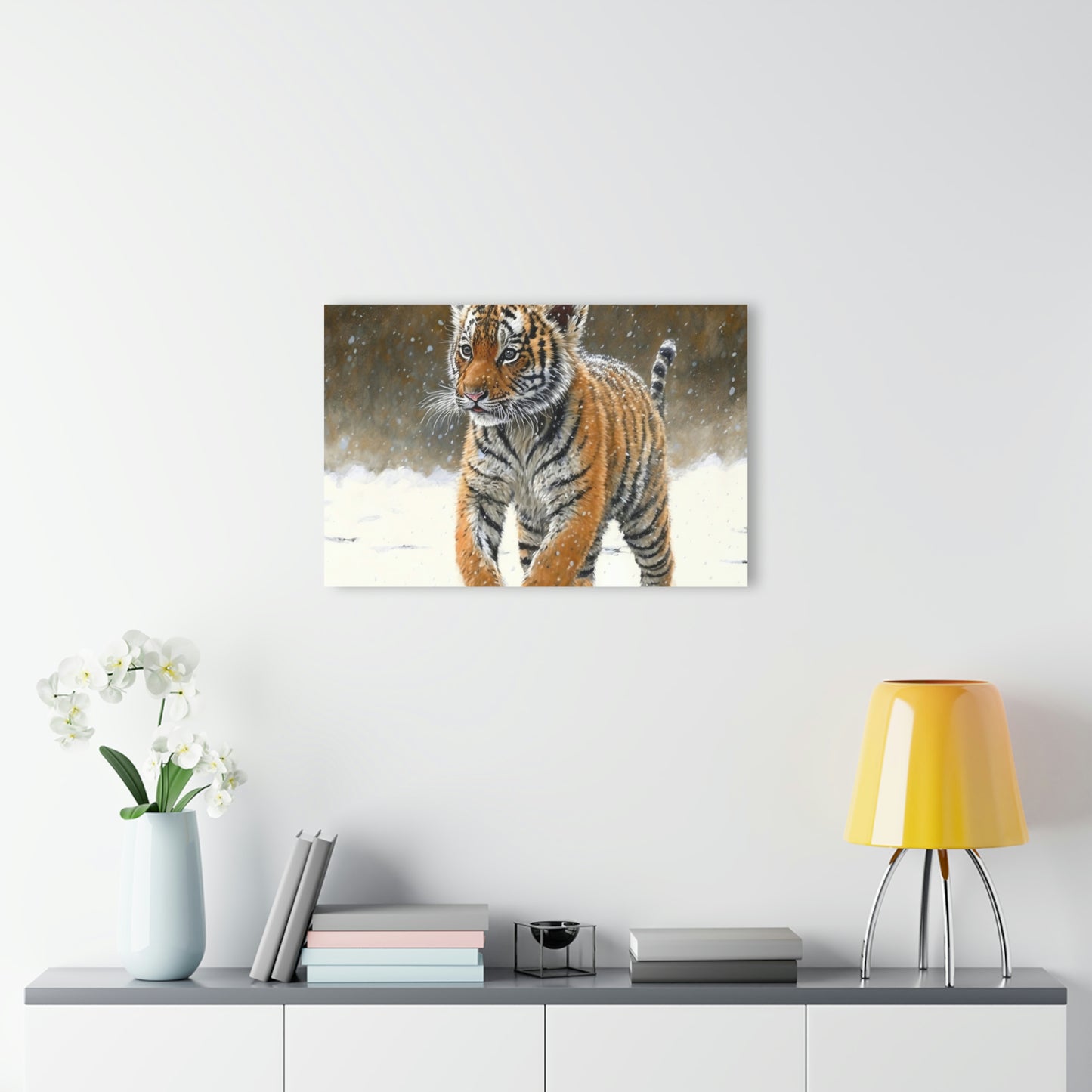 Siberian Tiger Cub Acrylic Prints (French Cleat Hanging)