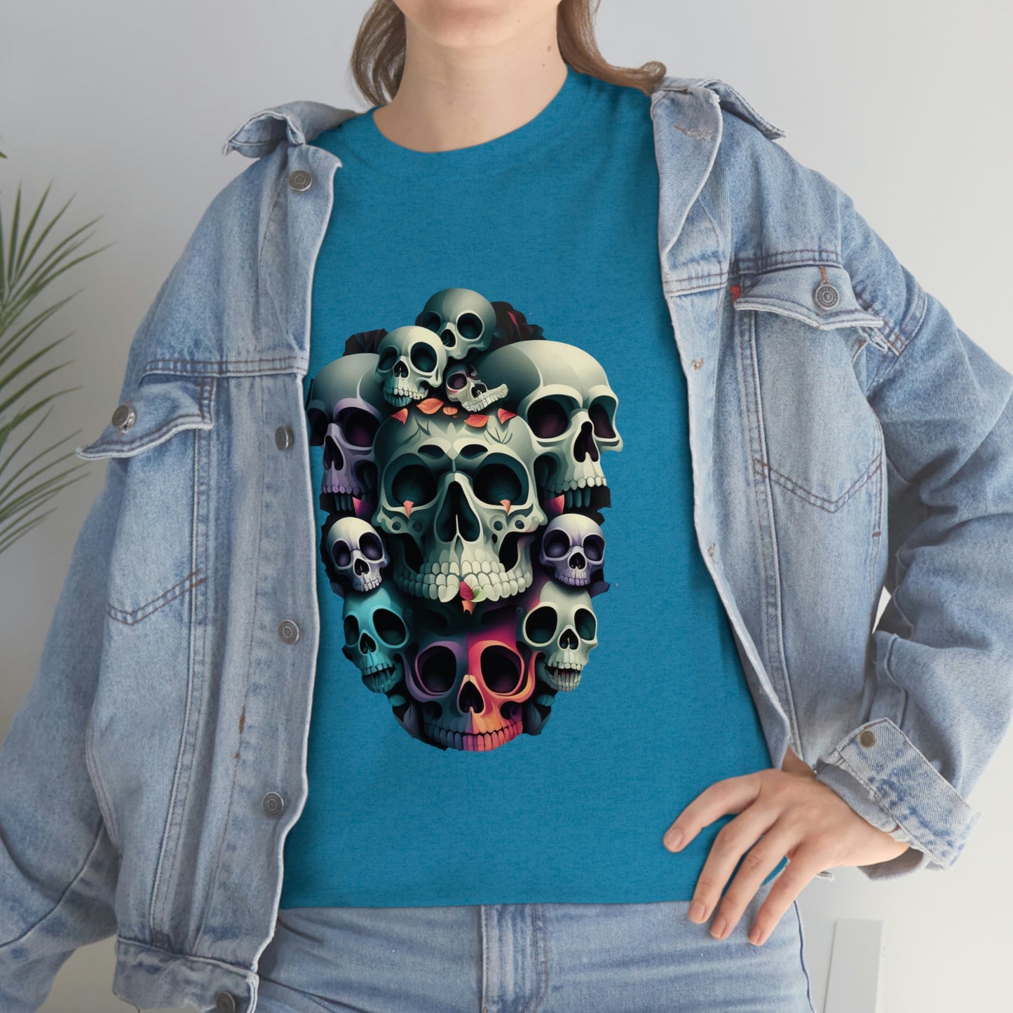 Skull print Unisex Heavy Cotton Tee