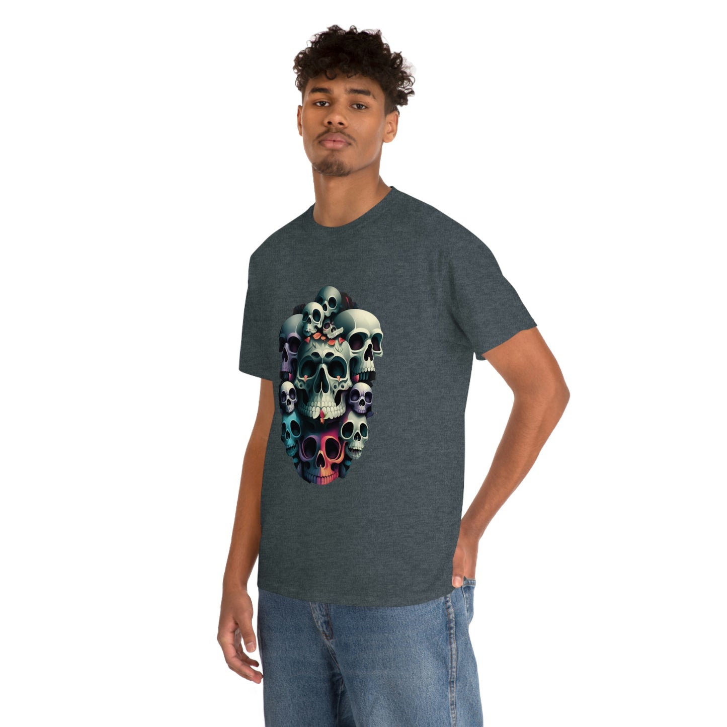 Skull print Unisex Heavy Cotton Tee