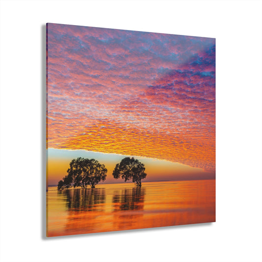 Ocean Sunset Acrylic Prints (French Cleat Hanging)