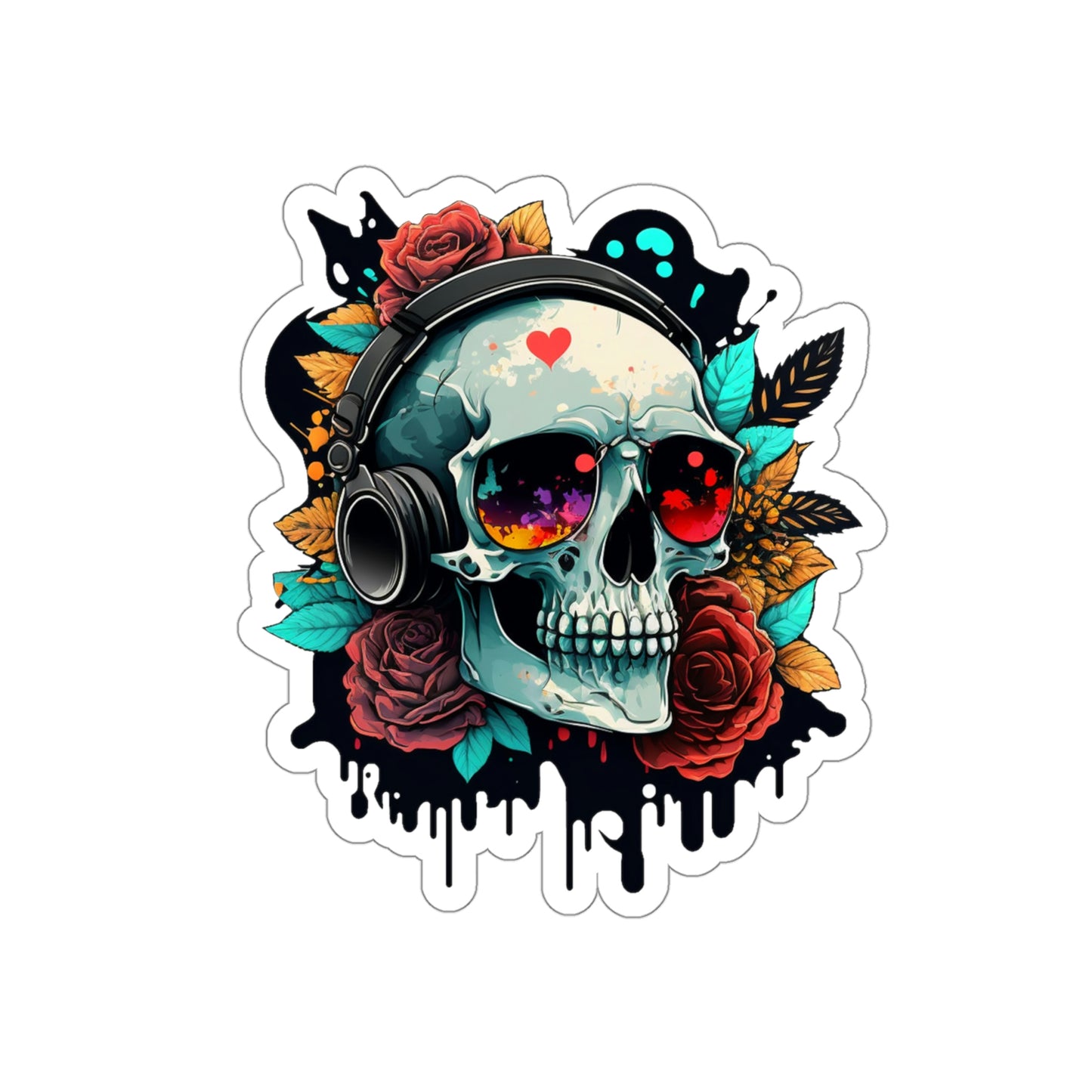 Skull 4 Die-Cut Stickers