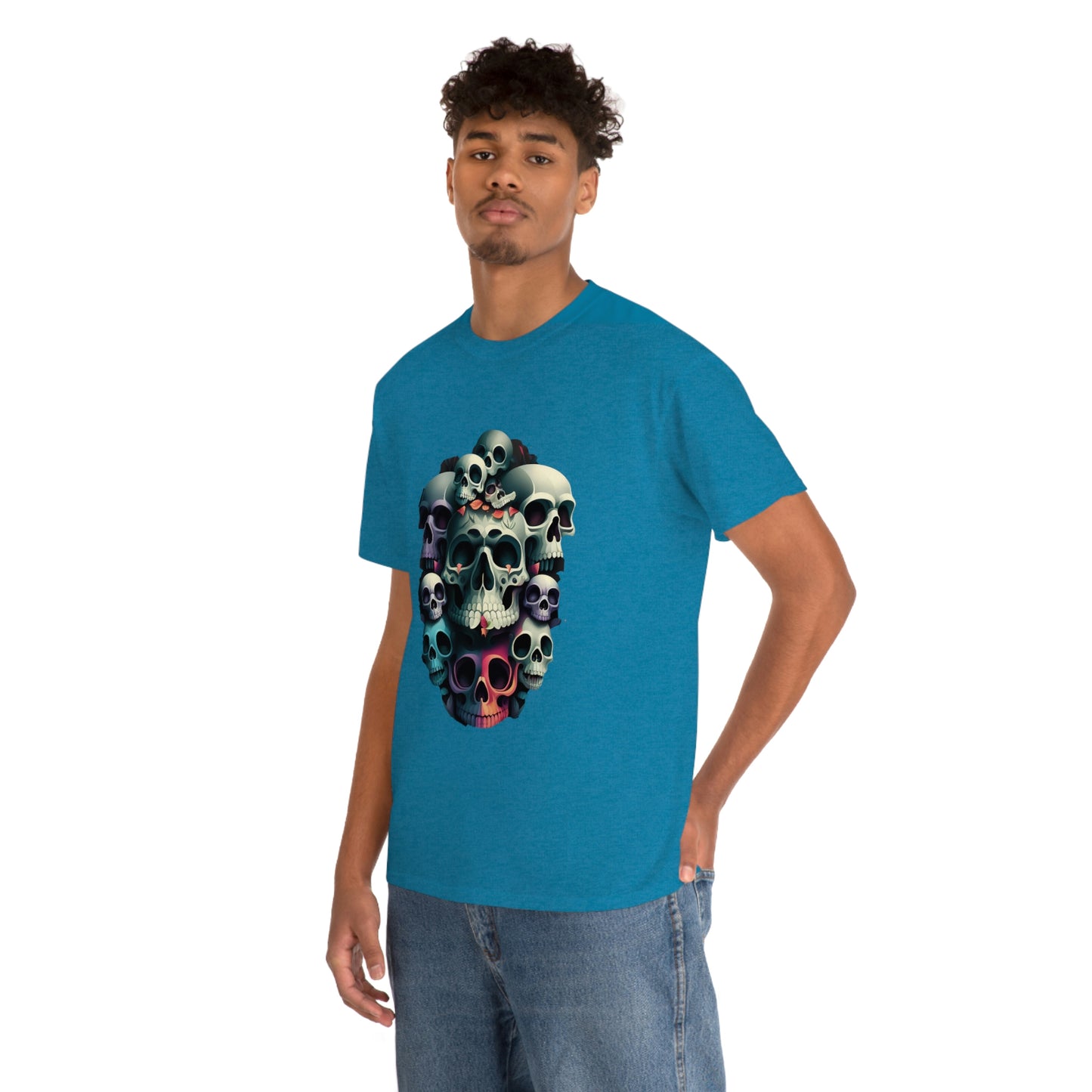 Skull print Unisex Heavy Cotton Tee