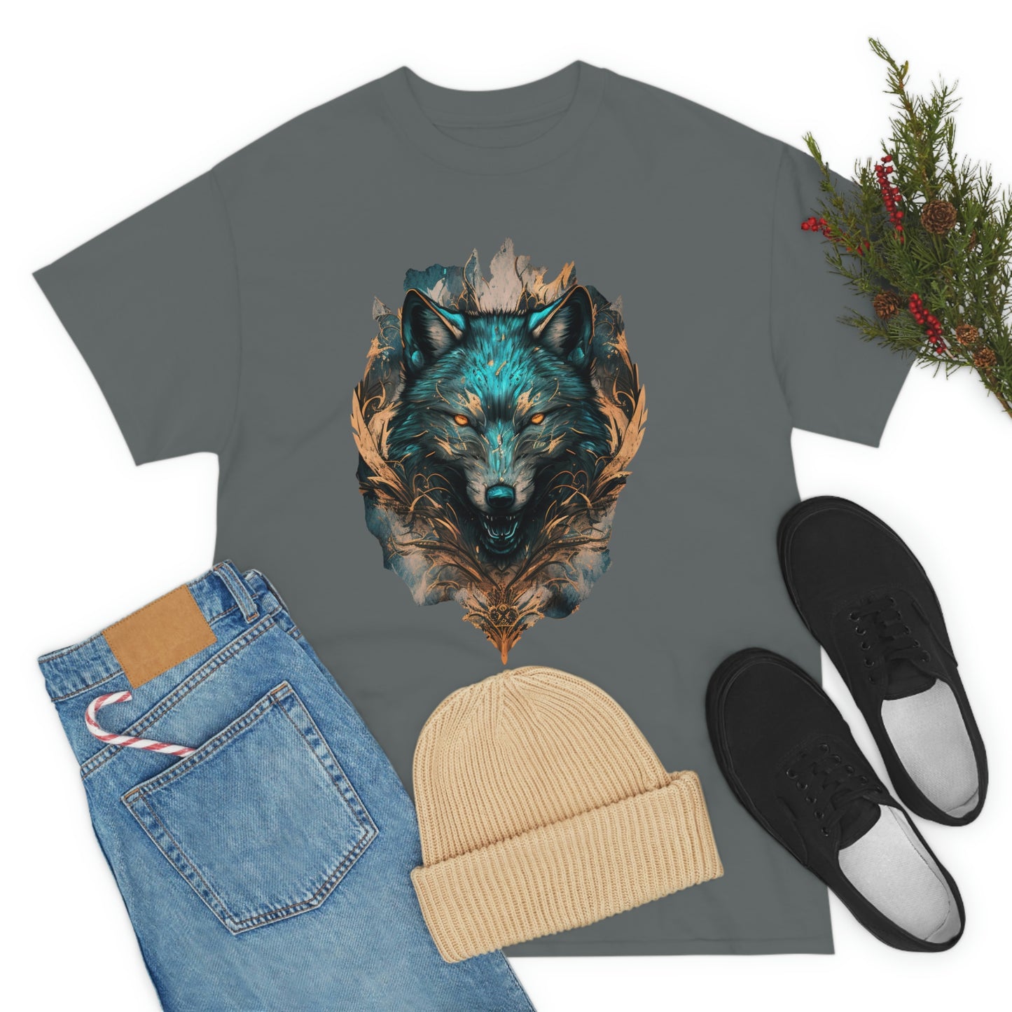 Wolf Unisex Heavy Cotton Tee