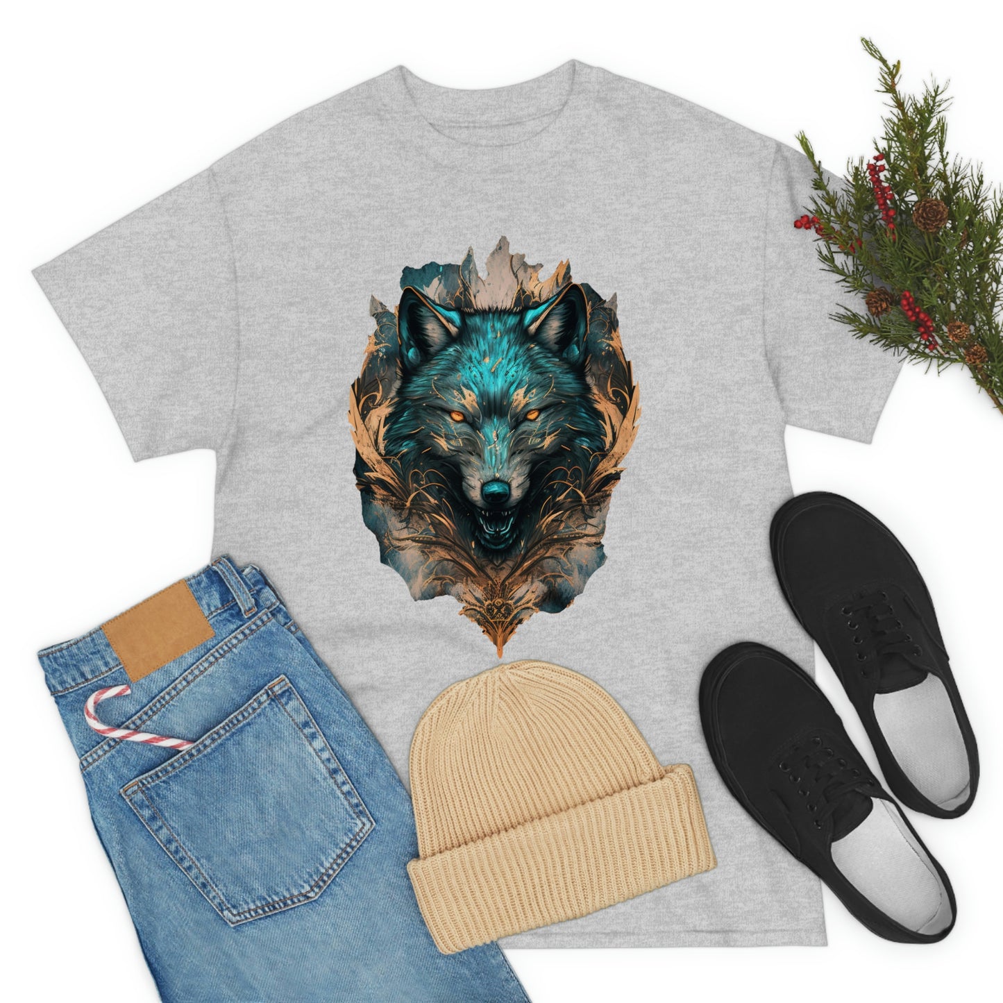 Wolf Unisex Heavy Cotton Tee