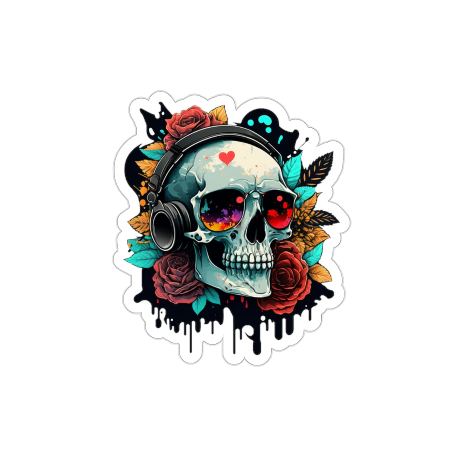 Skull 4 Die-Cut Stickers