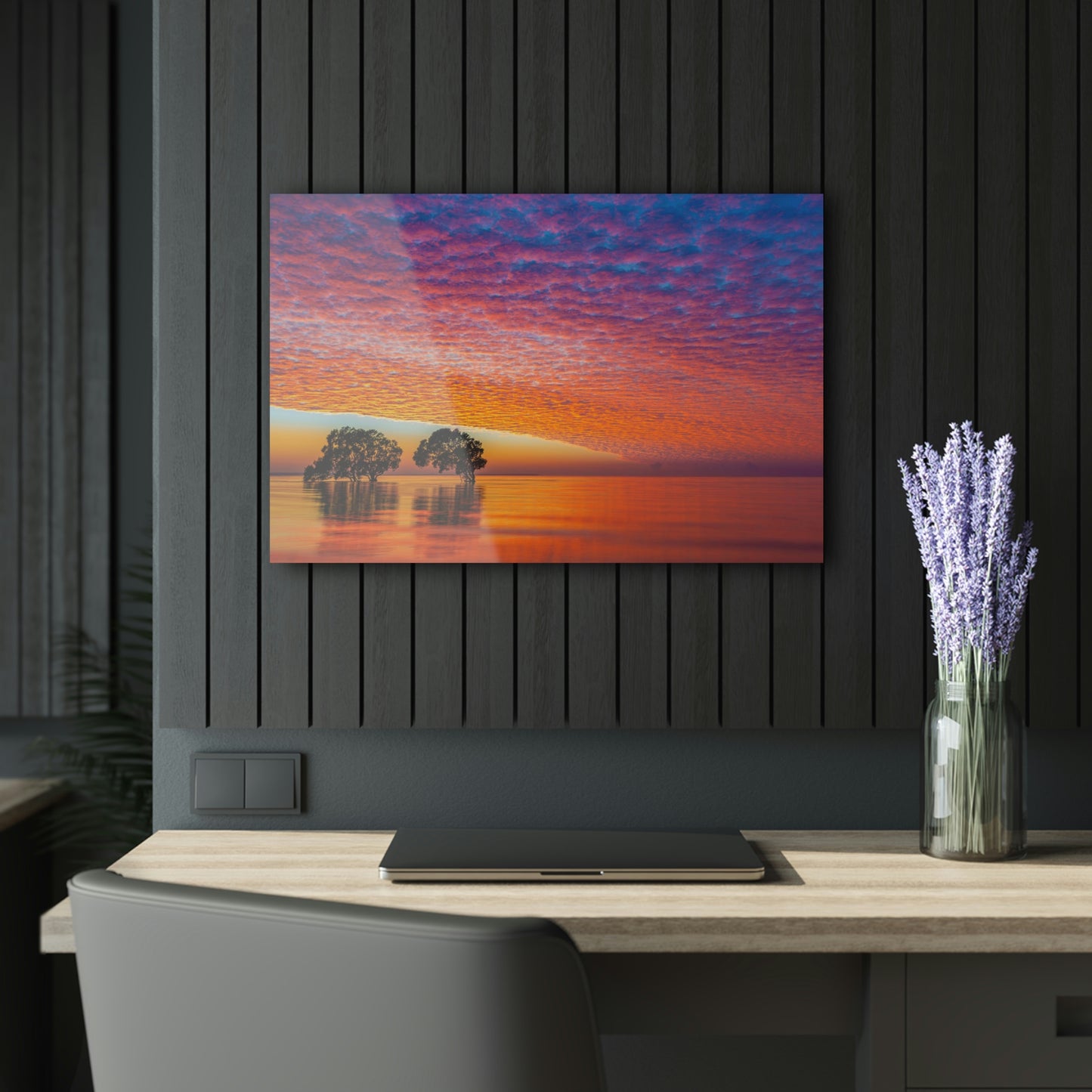 Ocean Sunset Acrylic Prints (French Cleat Hanging)