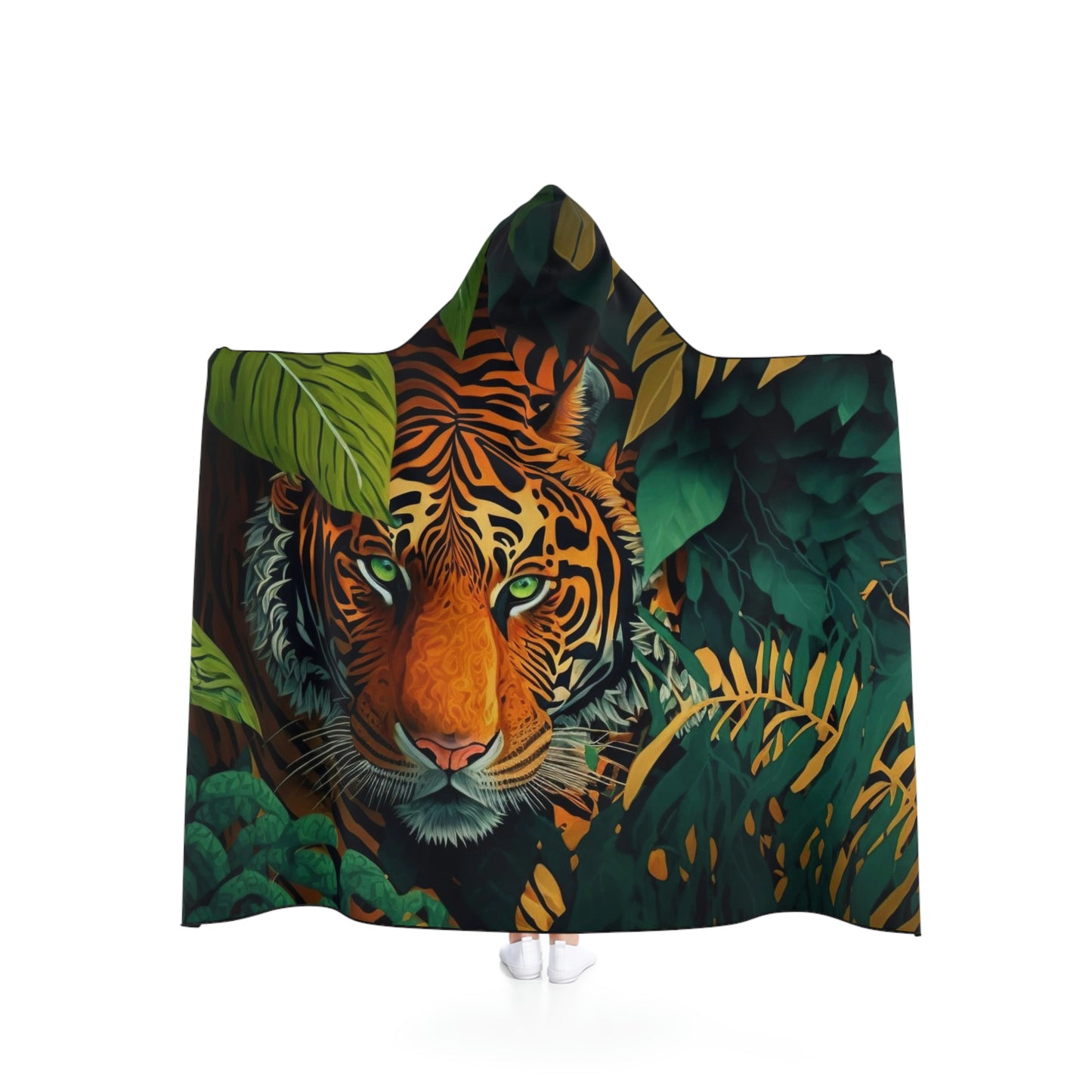 Original Designed Tiger Hooded Blanket