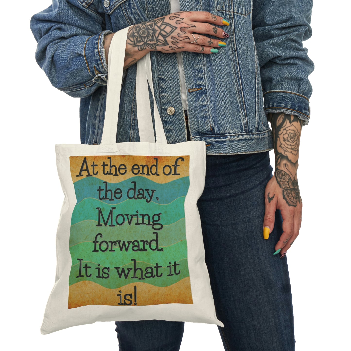 3 phrases of today Natural Tote Bag