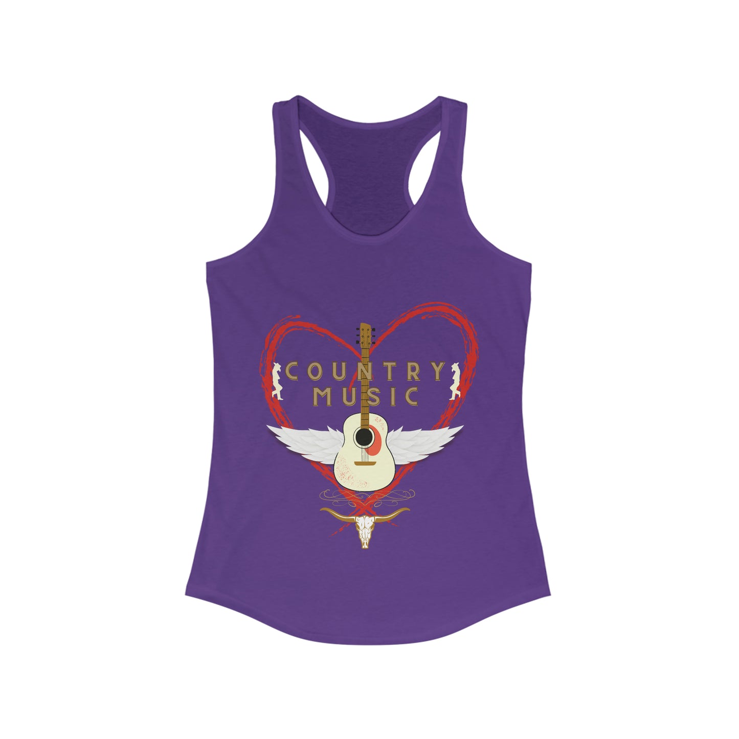 Country music Women's Ideal Racerback Tank