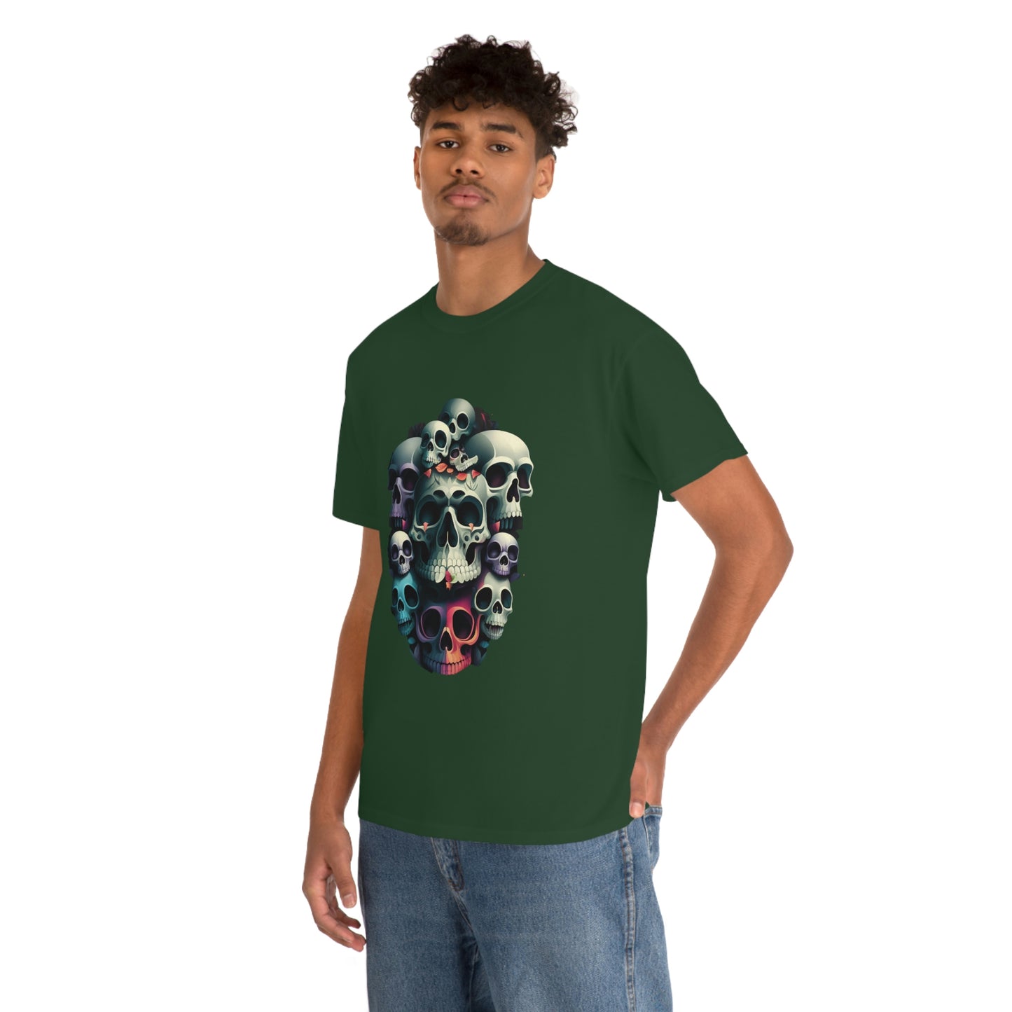 Skull print Unisex Heavy Cotton Tee