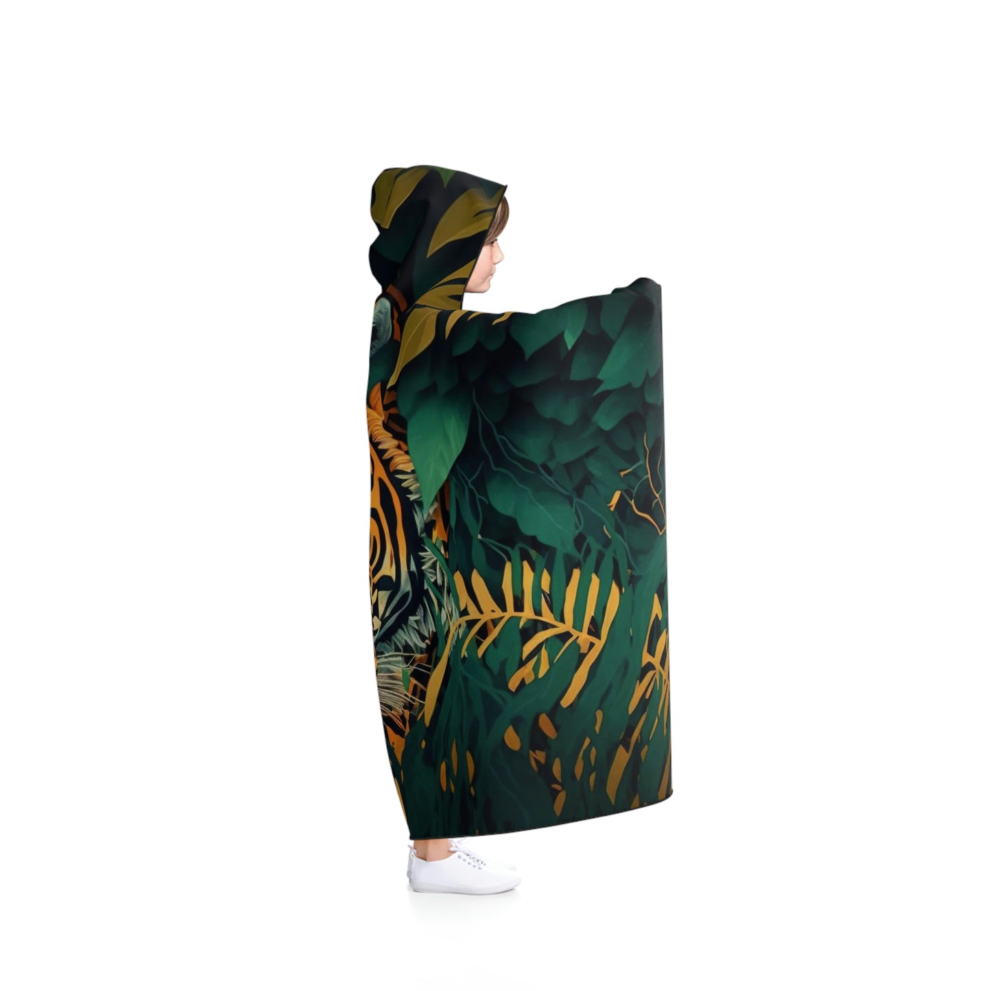 Original Designed Tiger Hooded Blanket