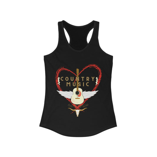 Country music Women's Ideal Racerback Tank