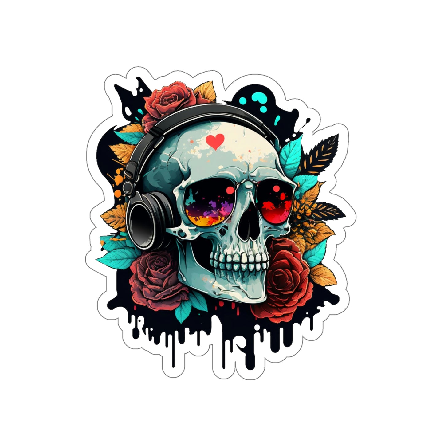 Skull 4 Die-Cut Stickers