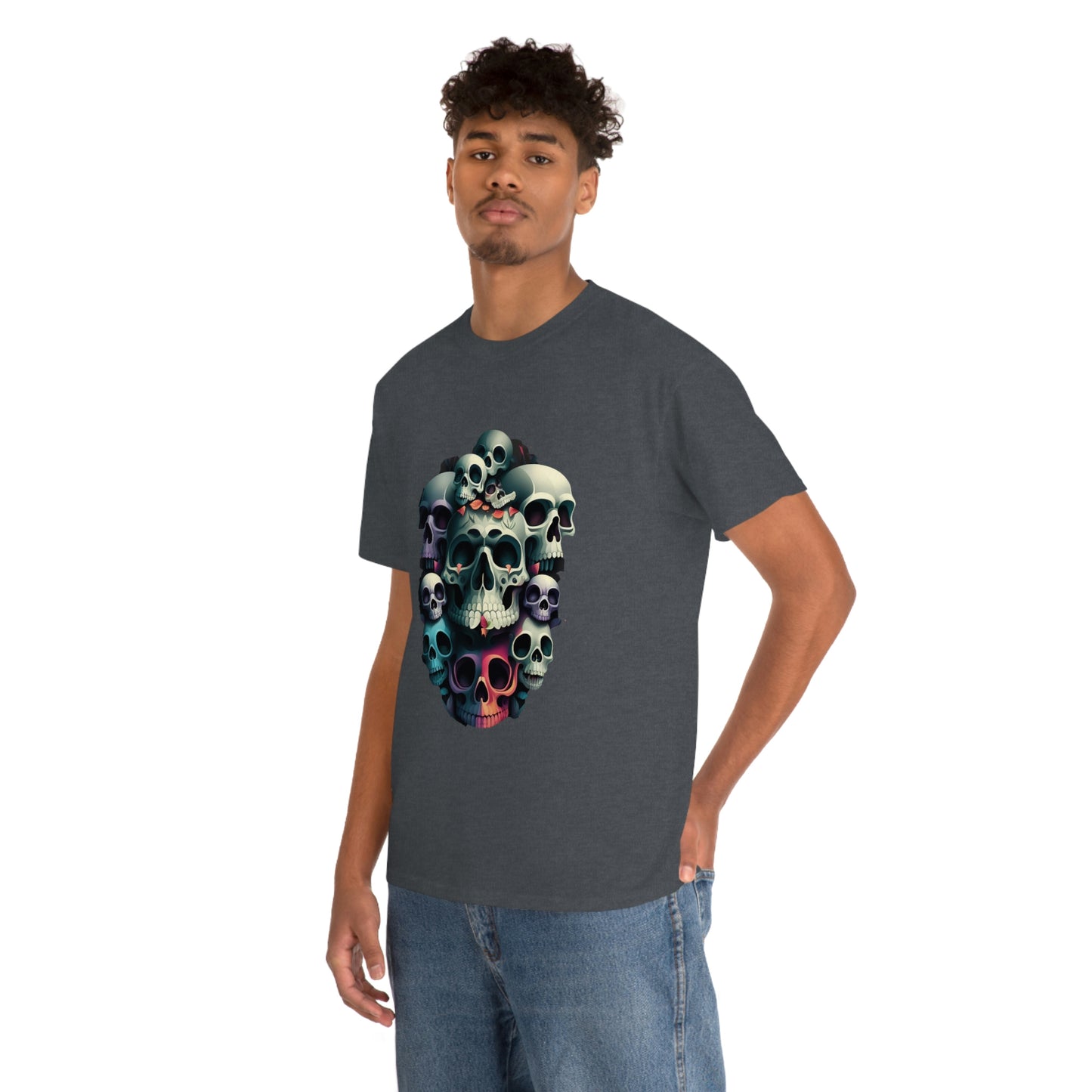 Skull print Unisex Heavy Cotton Tee