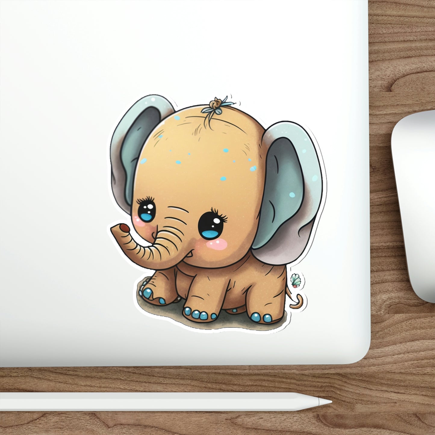 Cute elephant Die-Cut Stickers