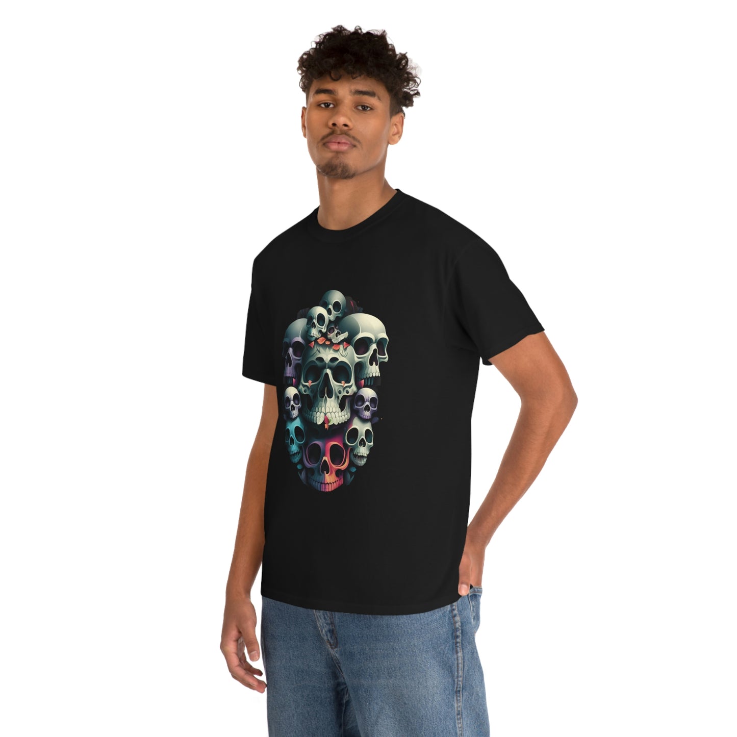 Skull print Unisex Heavy Cotton Tee