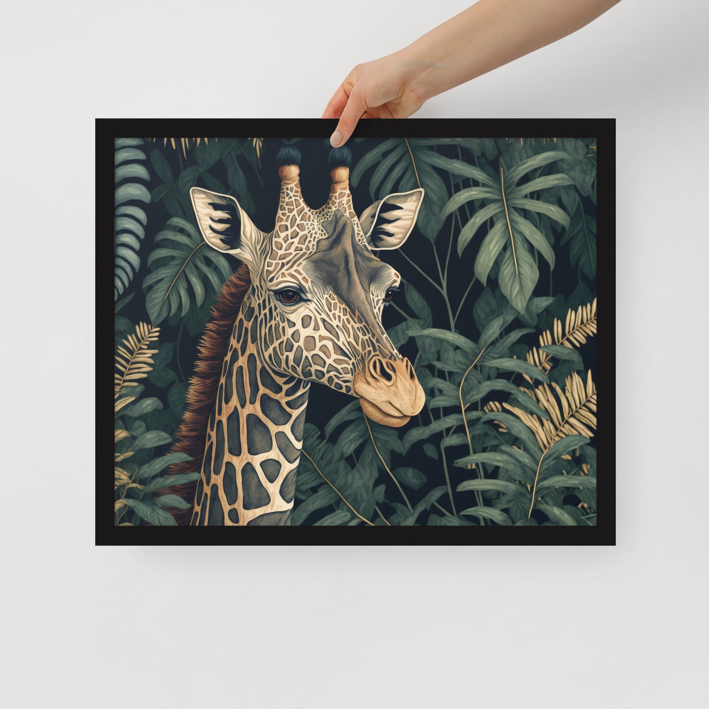 Giraffe Framed poster