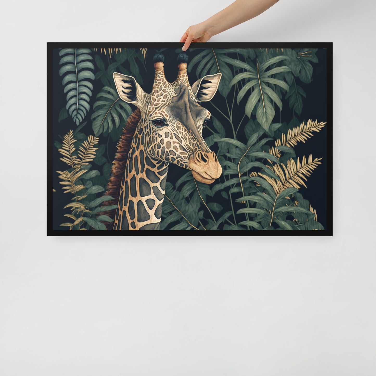 Giraffe Framed poster