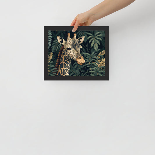 Giraffe Framed poster