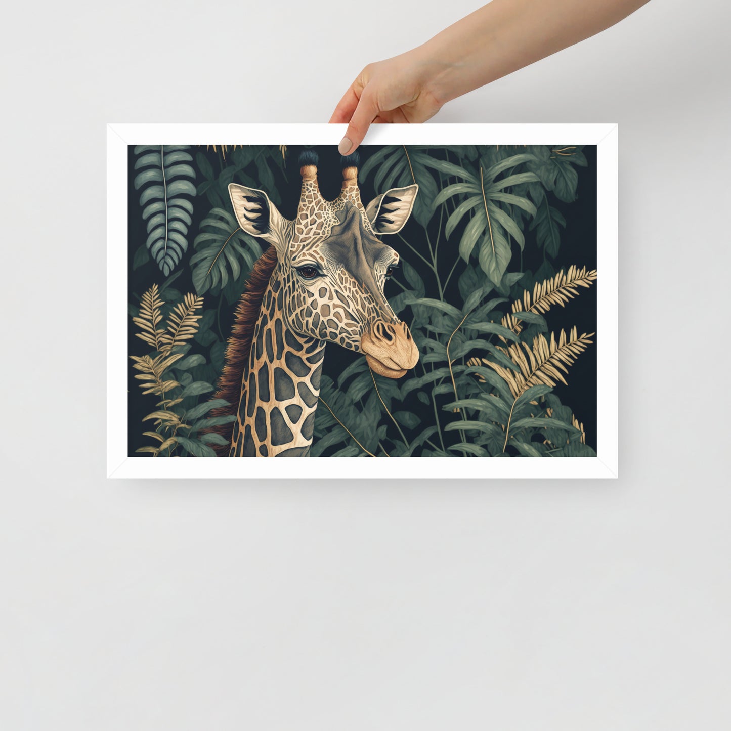 Giraffe Framed poster