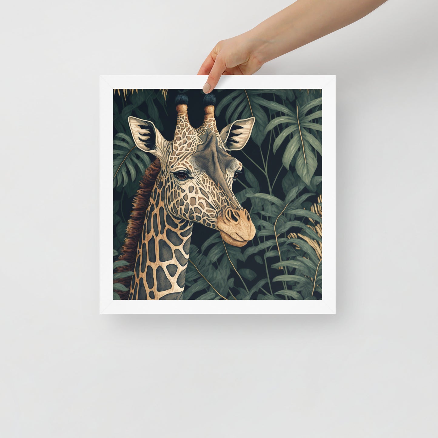 Giraffe Framed poster