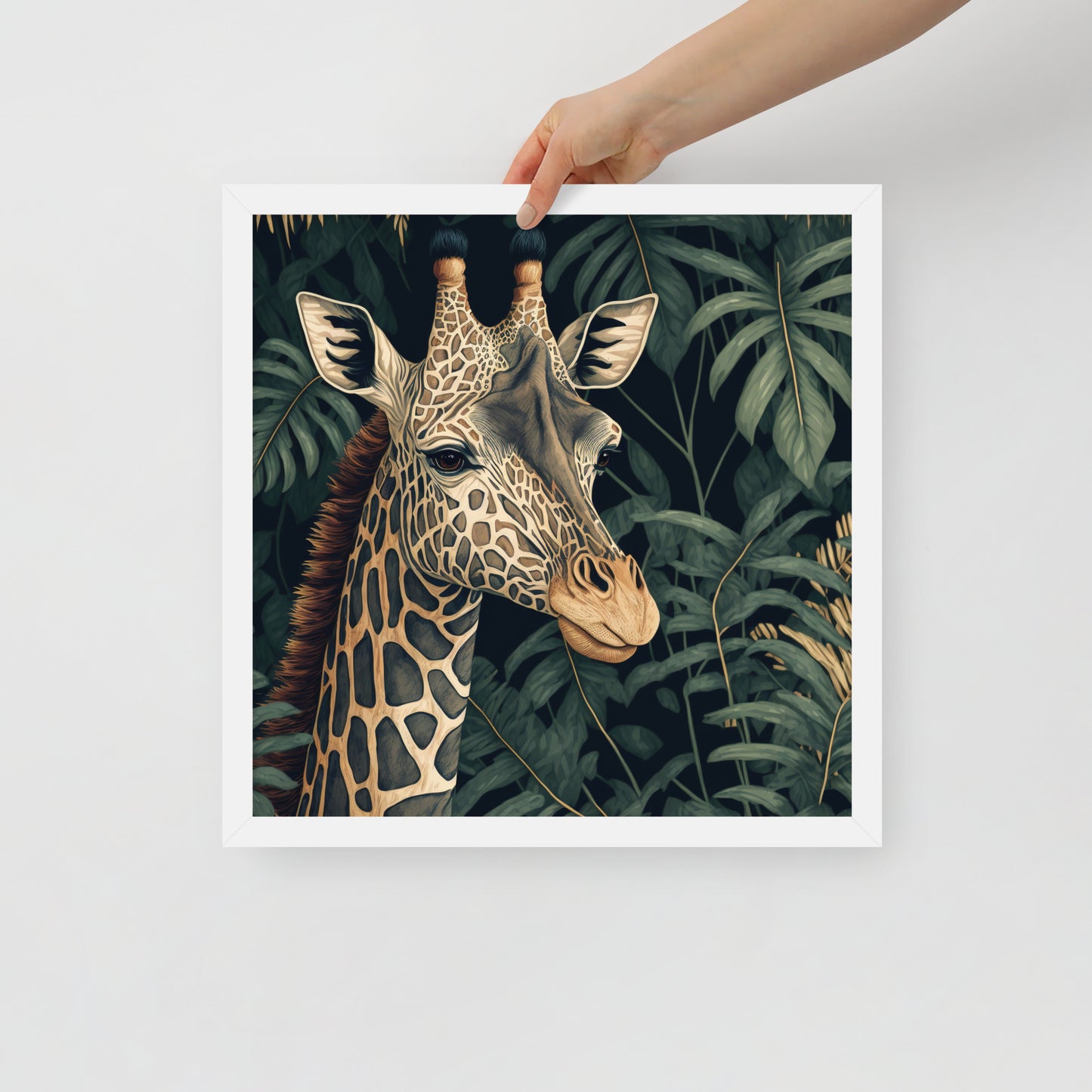 Giraffe Framed poster