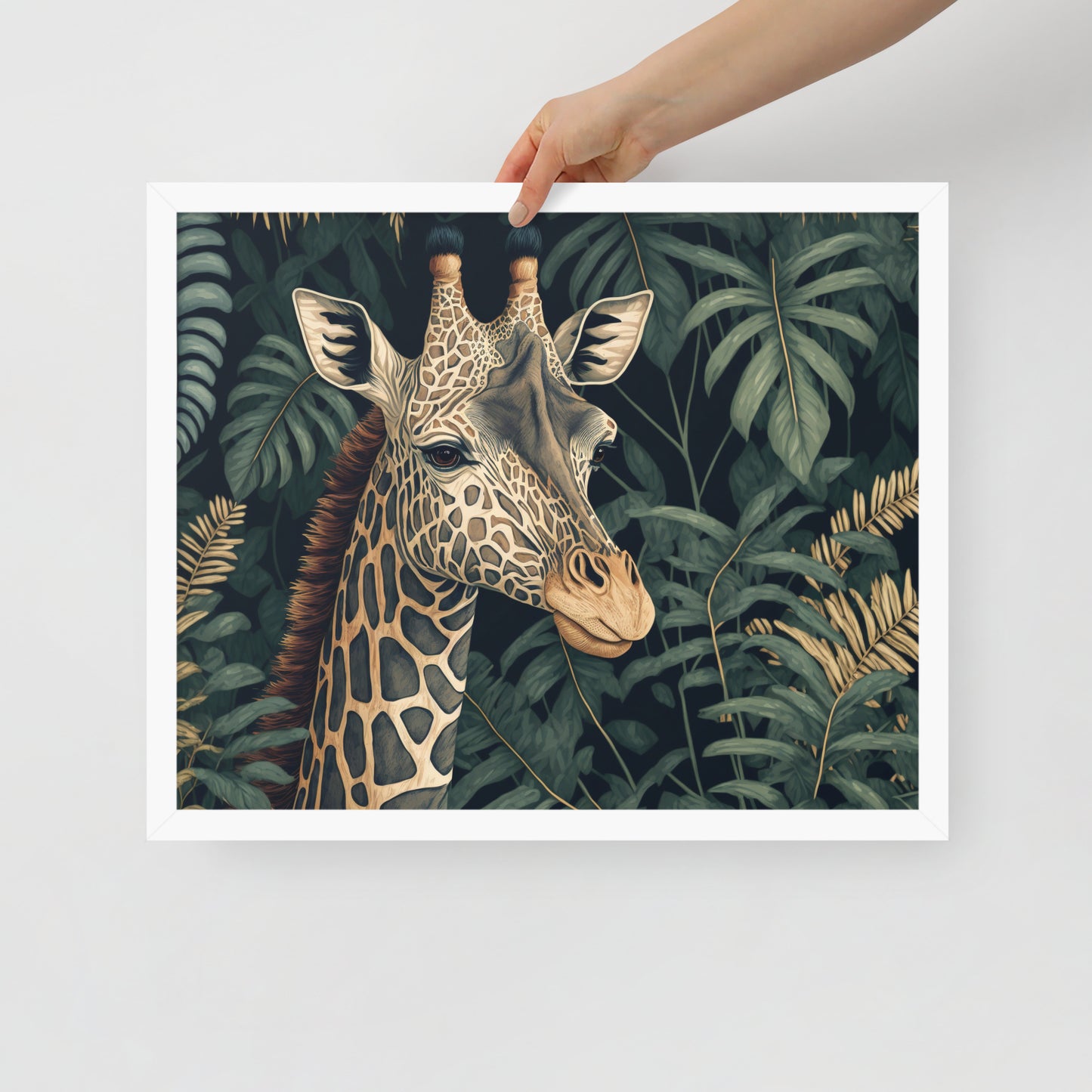 Giraffe Framed poster