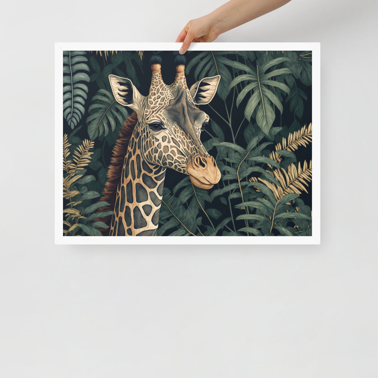 Giraffe Framed poster