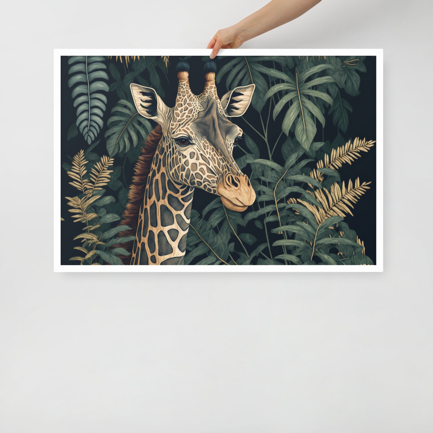 Giraffe Framed poster