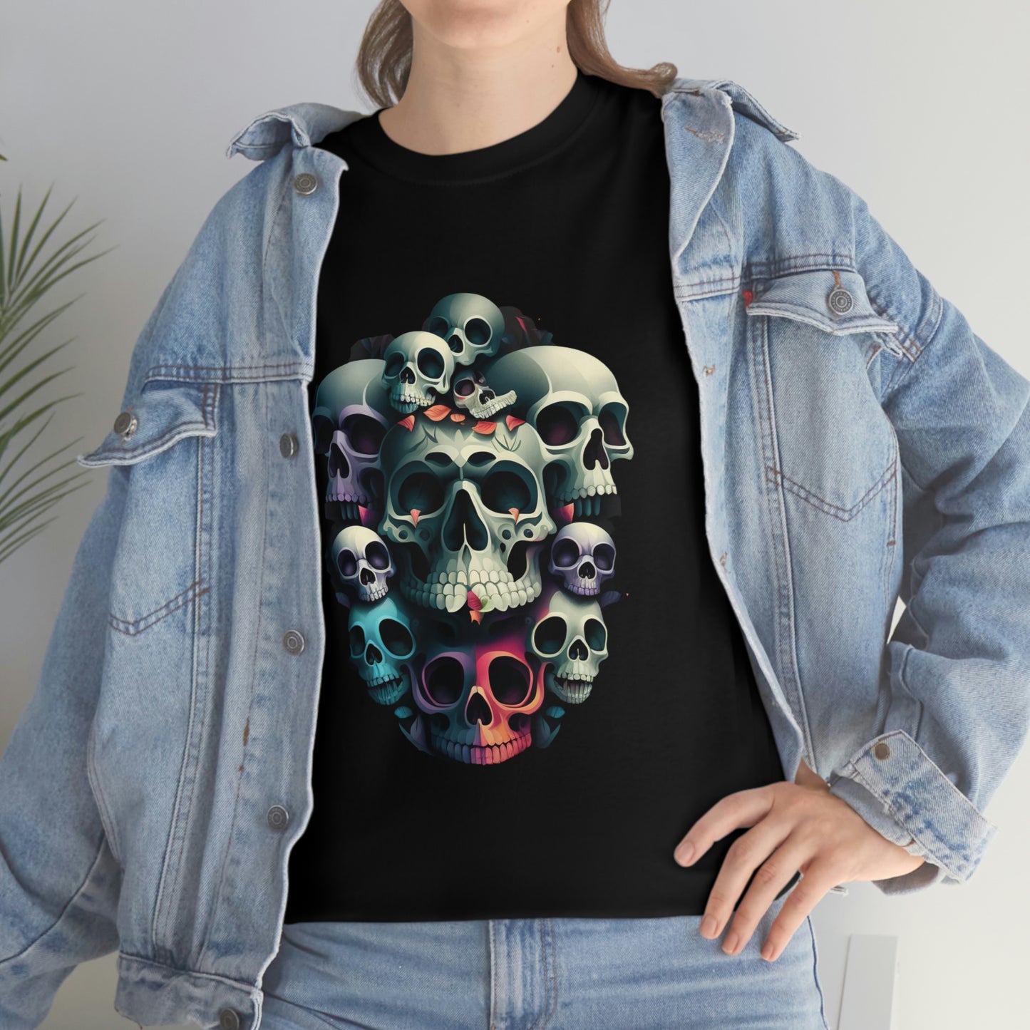 Skull print Unisex Heavy Cotton Tee